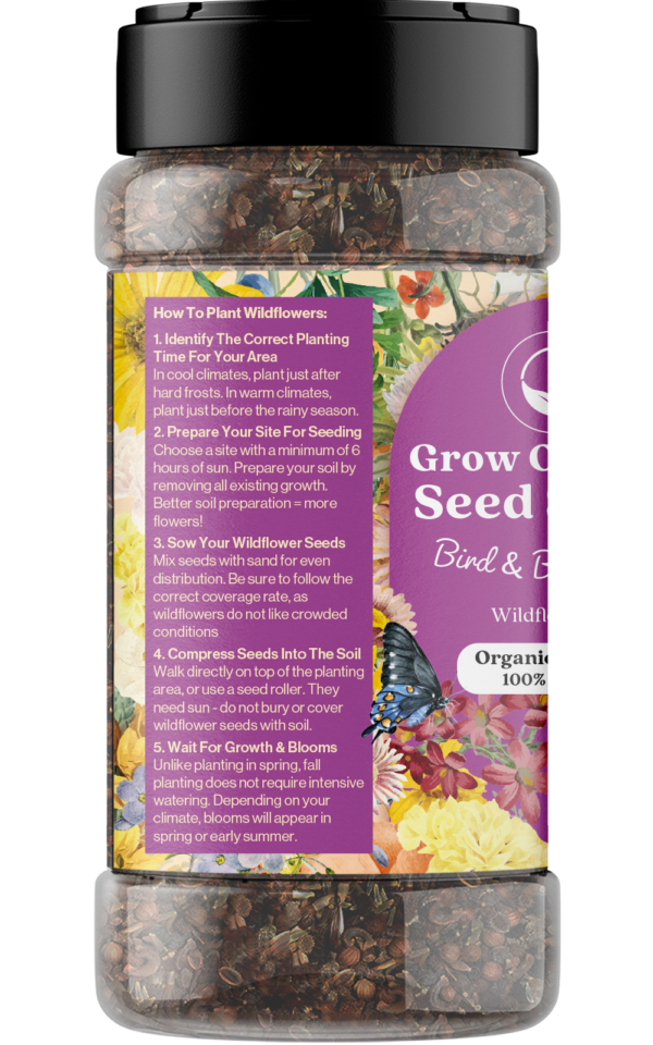 Wildflower Seed Shaker – Bird & Butterfly Seed