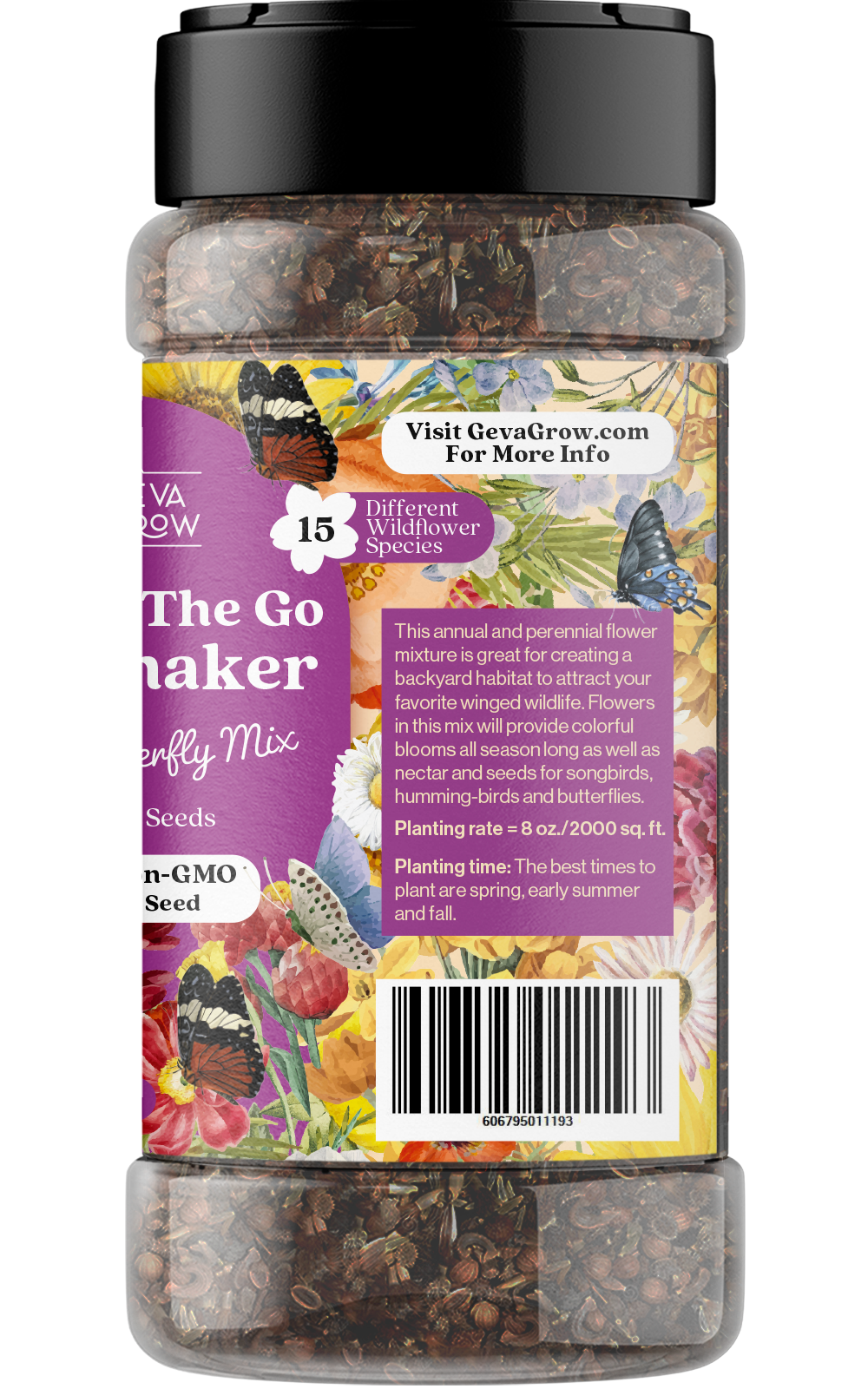 Wildflower Seed Shaker – Bird & Butterfly Seed