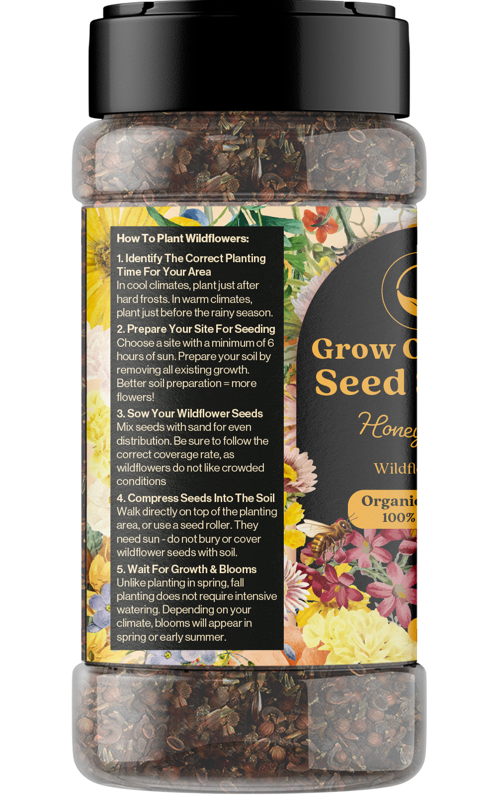 Wildflower Seed Shaker – Honey Bee Mix