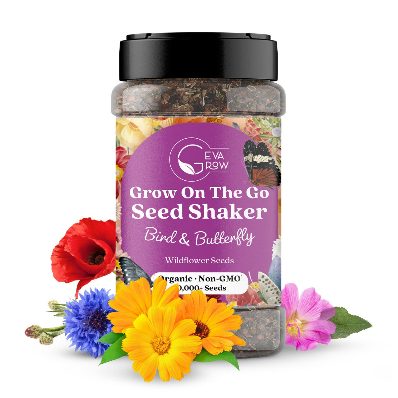 Wildflower Seed Shaker – Bird & Butterfly Seed