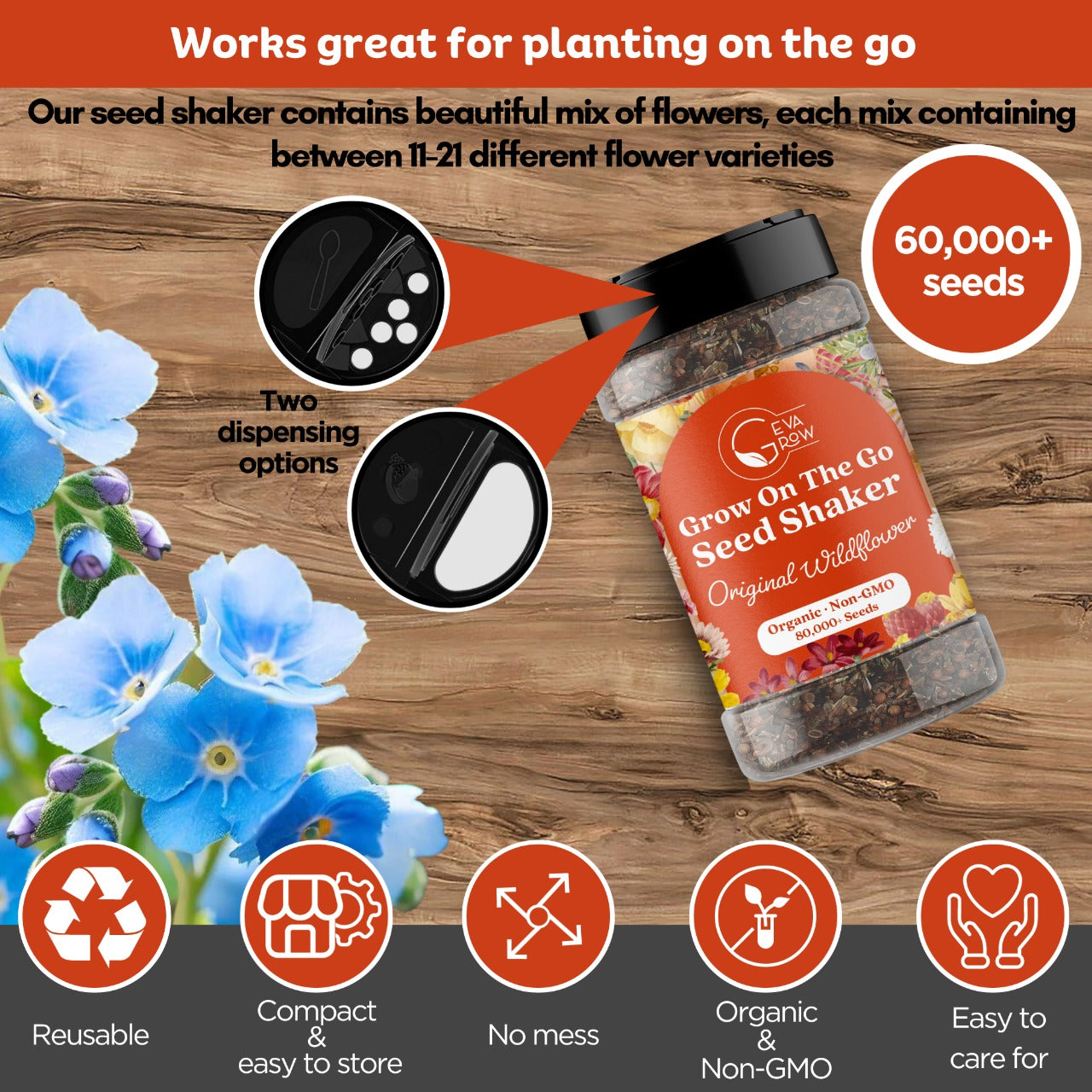 Wildflower Seed Shaker – Annual Mix