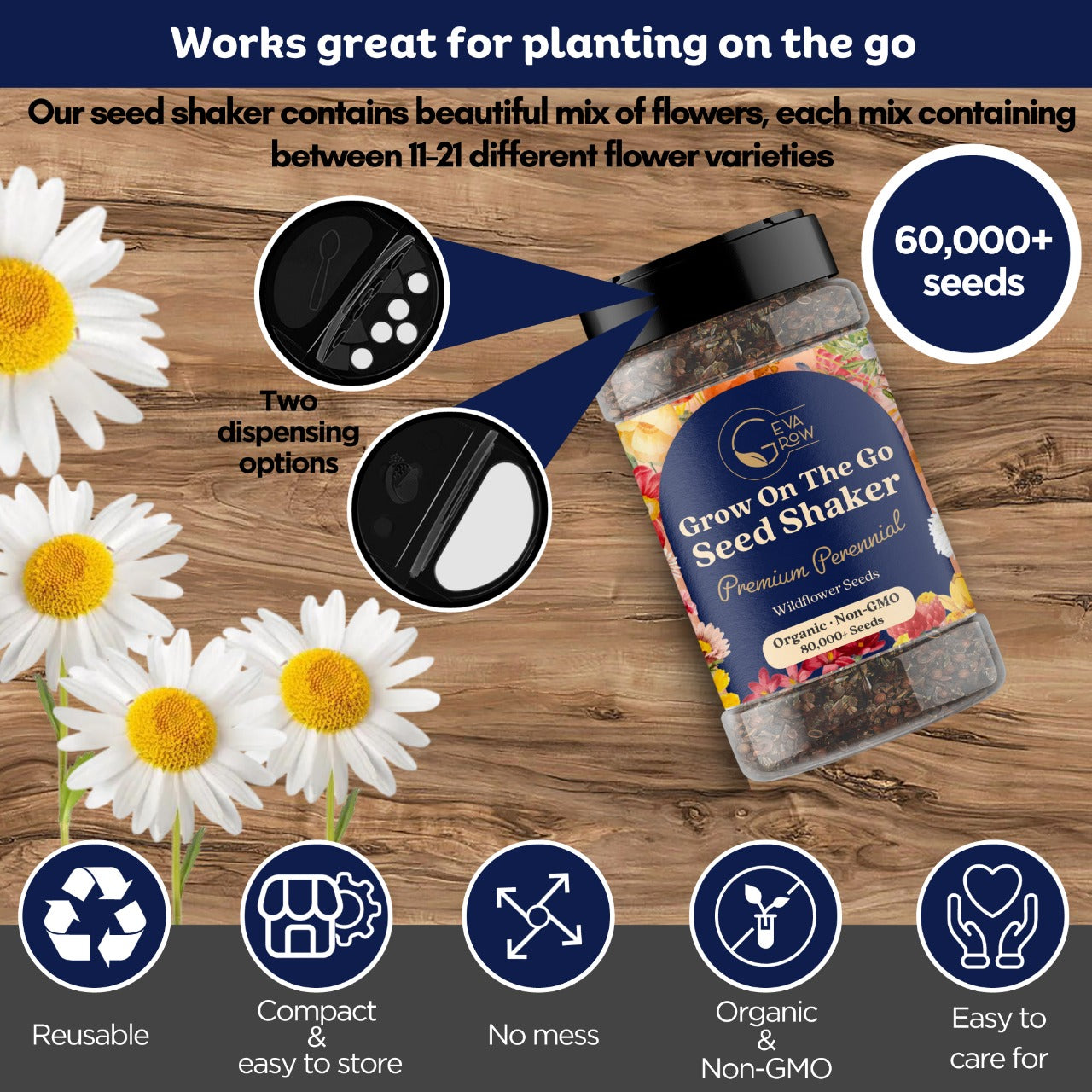 Wildflower Seed Shaker – Perennial Flower Seeds