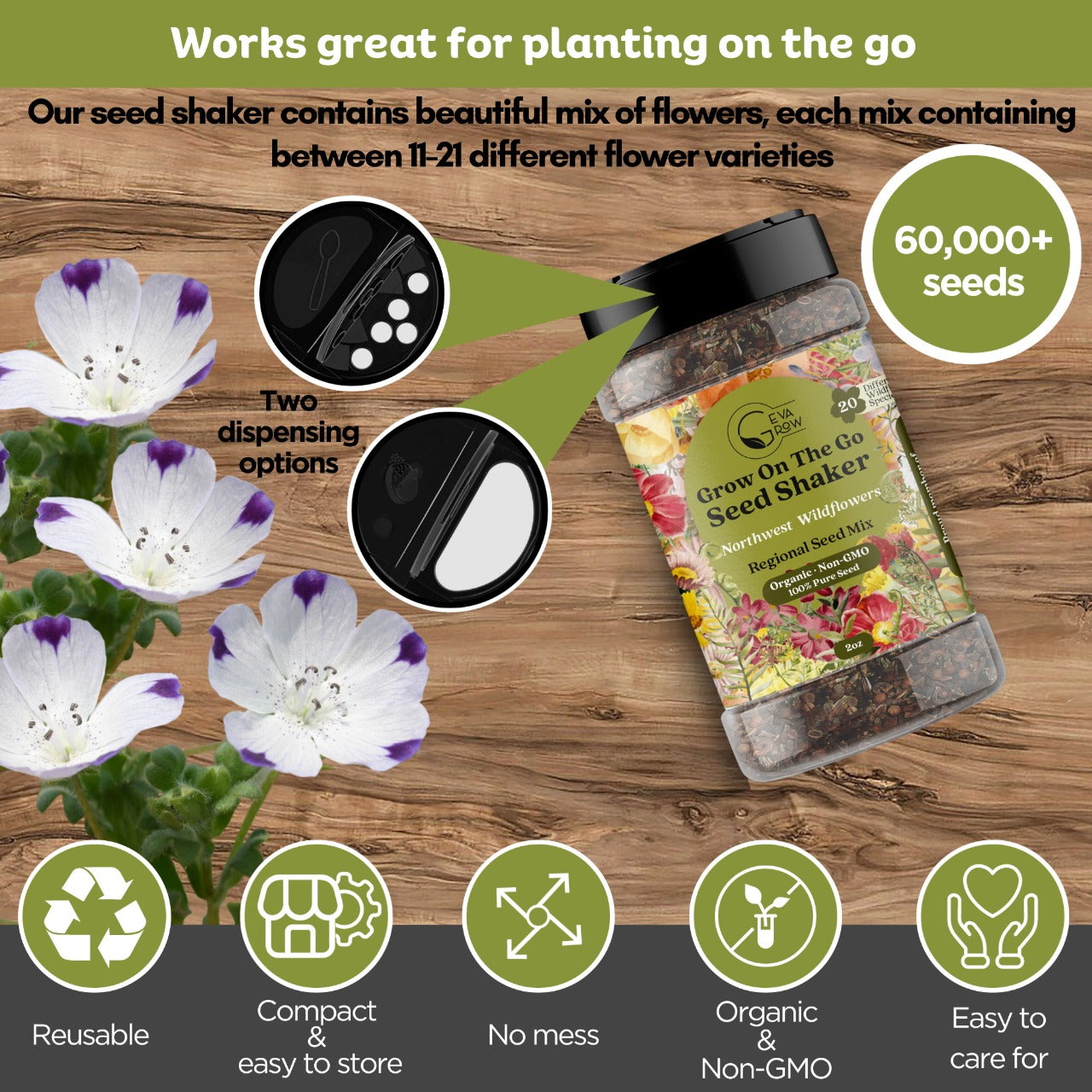 Bulk Northwest Wildflower Seed Shaker – Northwest Wildflower Seeds