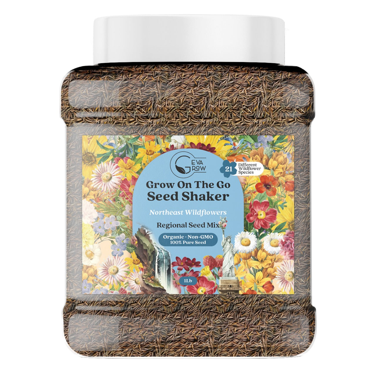 Mini Wildflower Seed Shaker – Regional Northeast Wildflower Seed