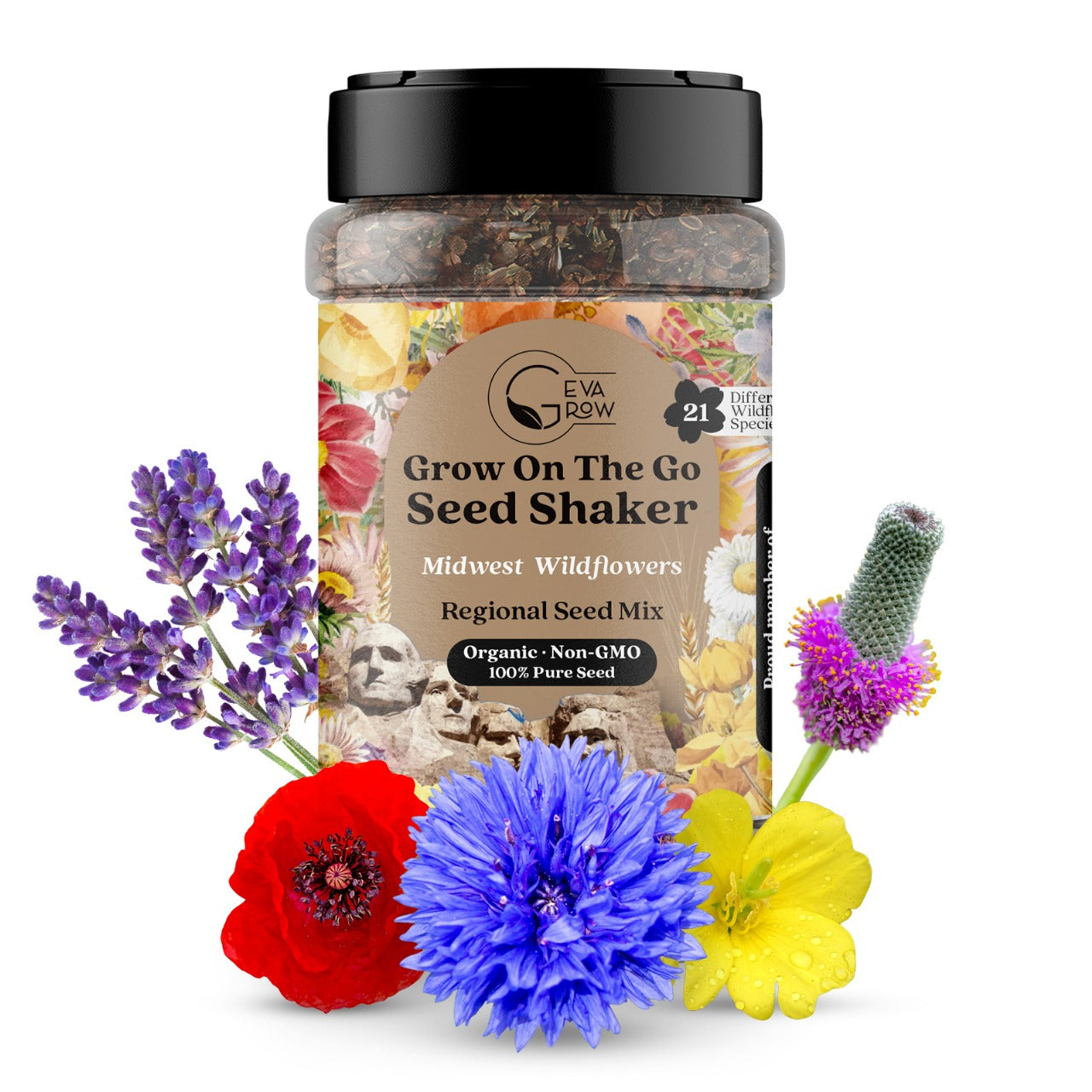 Mini Regional Wildflower Seed Shaker – Midwest Wildflower Seed